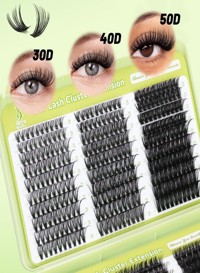أس زي واي مجموعة رموش عنقودية 570 قطعة، 6 أنماط، من 30D إلى 100D، رموش فردية طبيعية خفيفة مع لاصق ومثبت للرموش، مزيل للرموش وملقط، يمكنكِ تركيبها بنفسكِ في المنزل. - Image 2